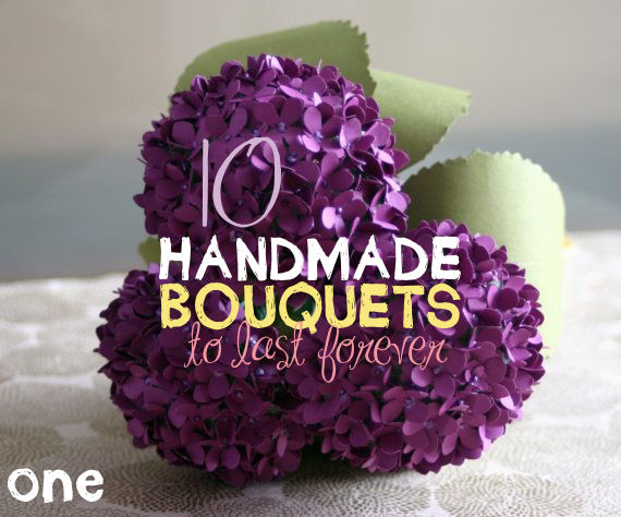 handmade wedding bouquets First up we bring you this beautiful purple 