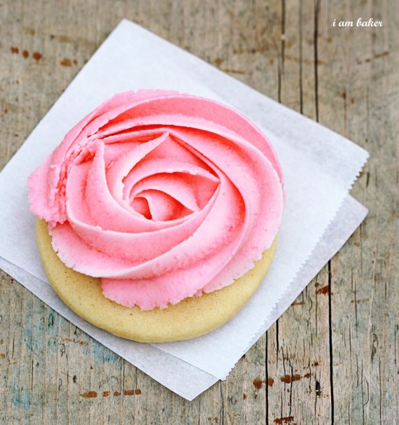diy rose cookies