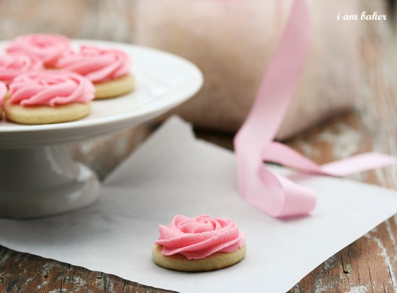 diy rose cookies