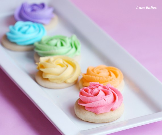 diy rose cookies