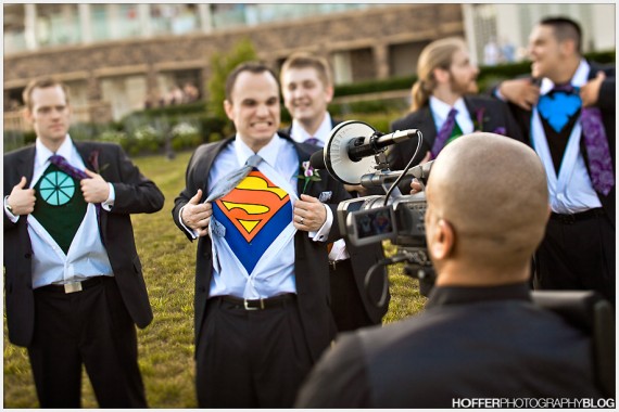 superhero photo op