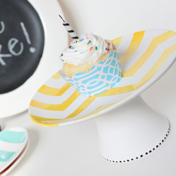 aedrieloriginals chevron cake stand