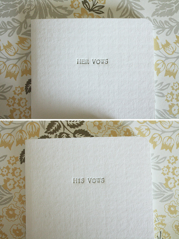 wedding vow book