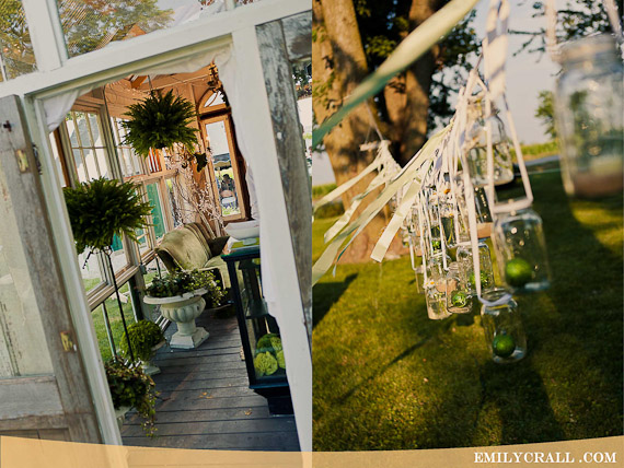 green wedding details