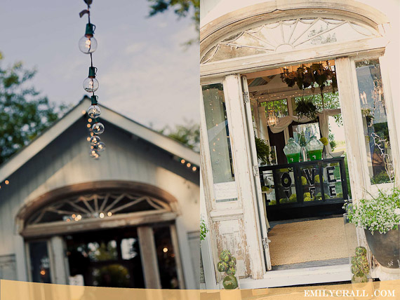 green wedding details