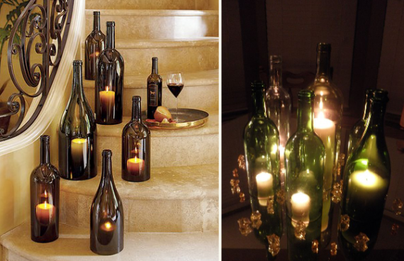 how to cut wine bottles