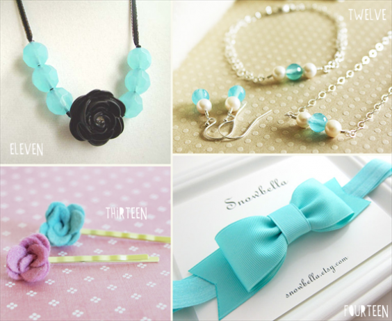 tiffany blue flower girl