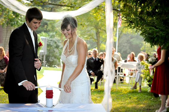 Their backyard West Virginia wedding was captured by photographer Olivia