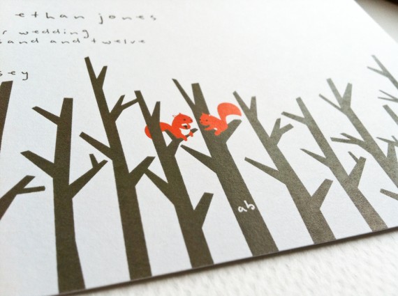 winter wedding invitation