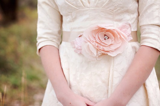 pink dress sash