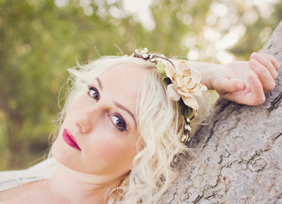 How to Wear a Hair Crown Bridal Veil Alternative Emmaline Bride