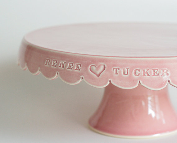 handmade wedding - cake stand personalized cake stands