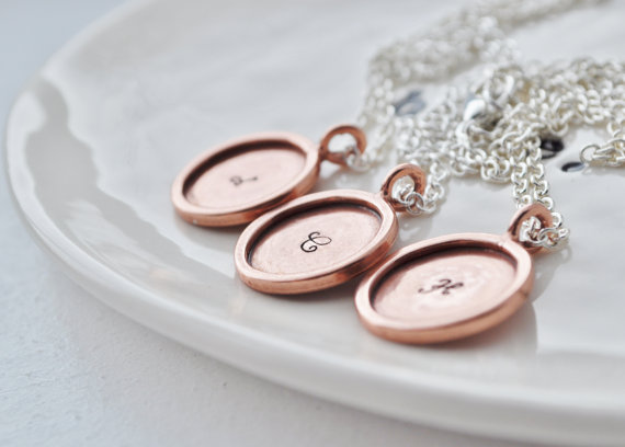 wax seal necklaces