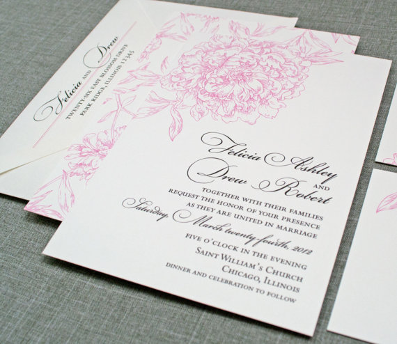 handmade wedding invitations