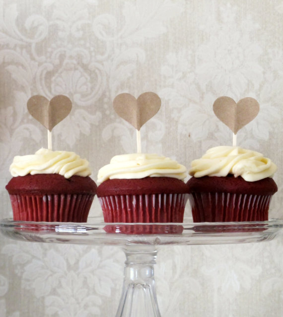 these charming rustic wedding cupcake toppers with heartfelt detail