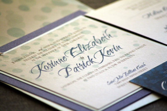 custom wedding invite
