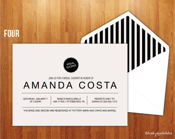 printable bridal shower invites