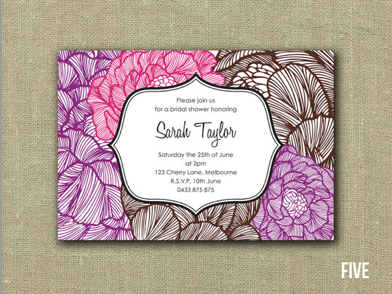 printable bridal shower invites