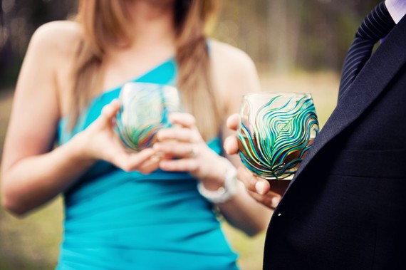Read on to see more from this incredible collection peacock wedding favor