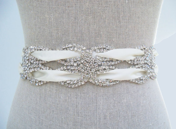 handmade wedding dress sash