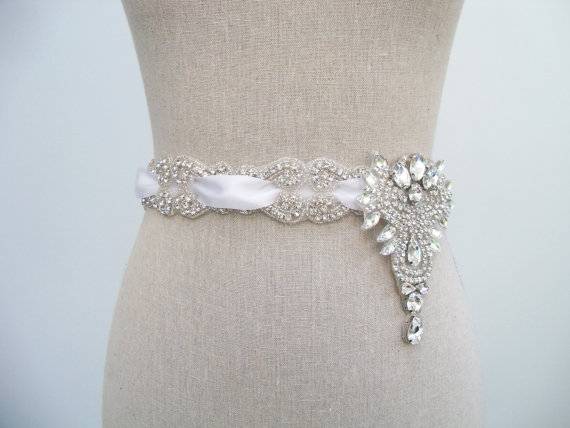 handmade wedding dress sash