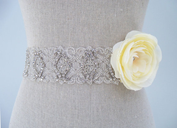 handmade wedding dress sash