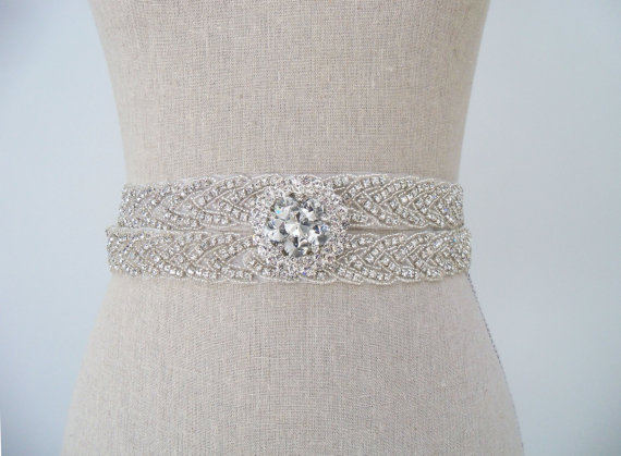handmade wedding dress sash