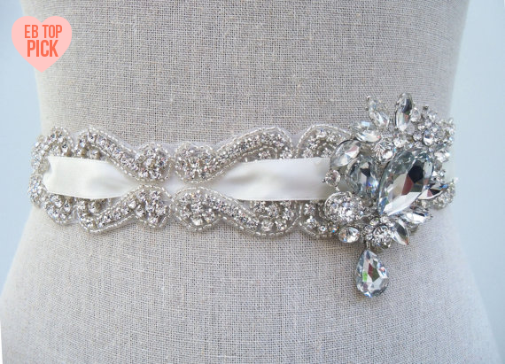 handmade wedding dress sash