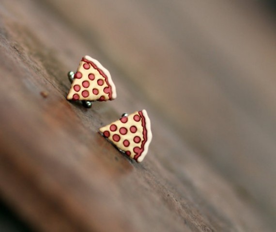 pizza cufflinks