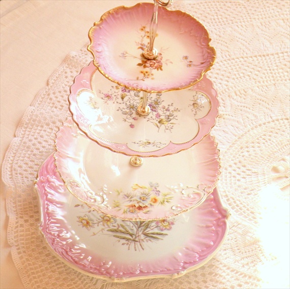 vintage wedding cake stands