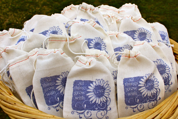 handmade wedding seed favors