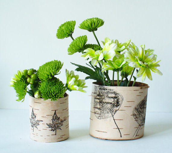 Birch Bark Vases Handmade Wedding Emmaline Bride™