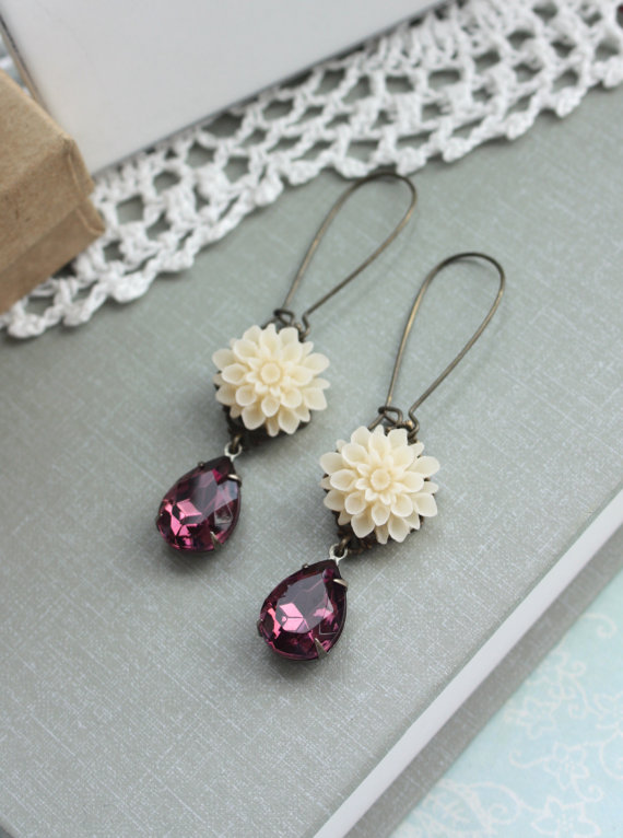 handmade bridesmaid earring