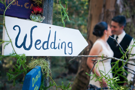 red wood forest wedding