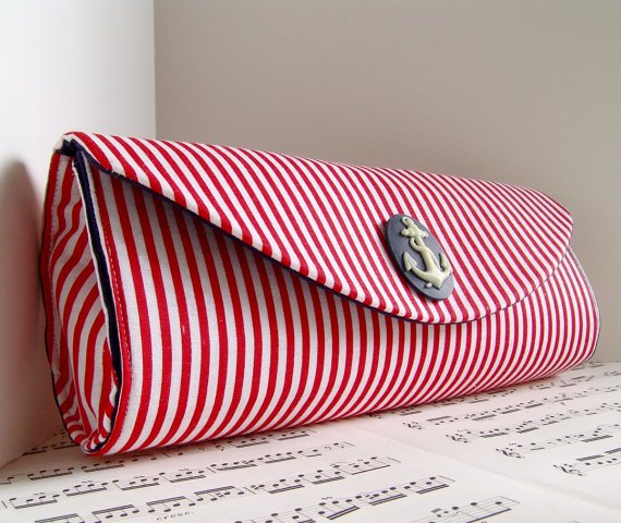nautical clutch purse - clutch styles