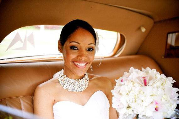 crystal bib necklace