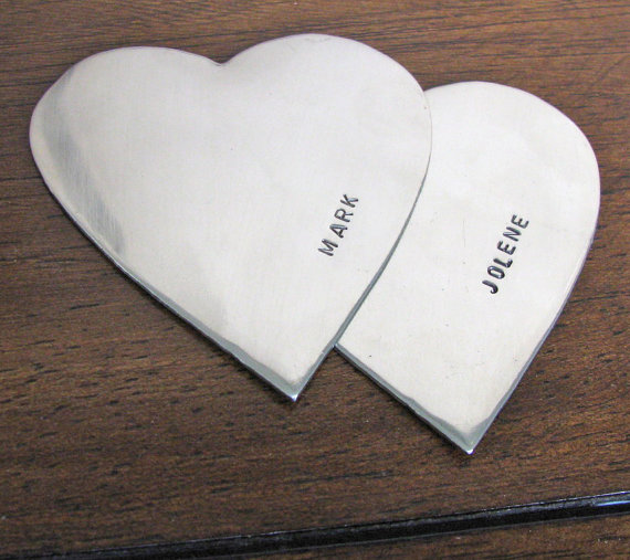 heart duo cake topper