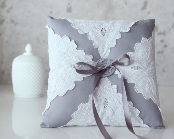 vintage ring pillows