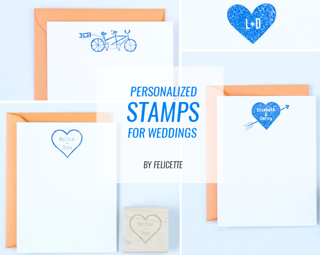 Personalized Stamps for Weddings + a Giveaway! Emmaline Bride Wedding