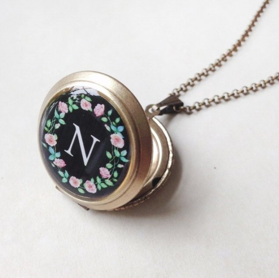 Giveaway Win a Monogram Locket Necklace! Emmaline Bride® Bloglovin’