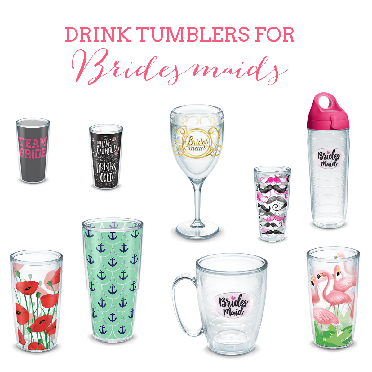 Personalized Tumblers for Weddings Emmaline Bride