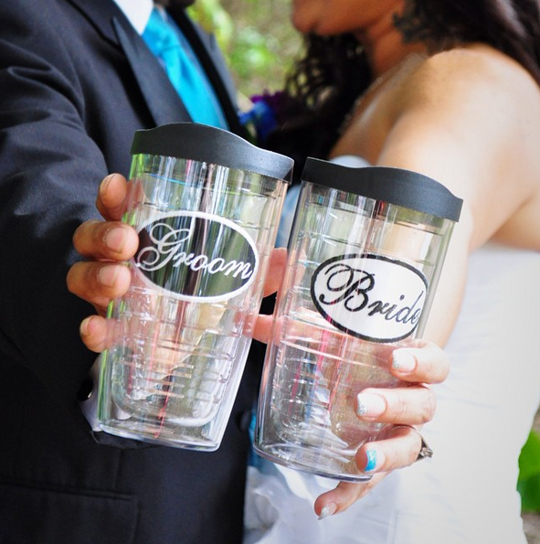 Personalized Tumblers for Weddings Emmaline Bride