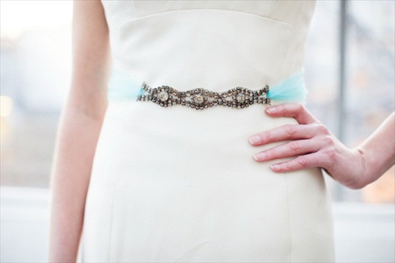 Something Blue Dress Sash - The Ritzy Rose