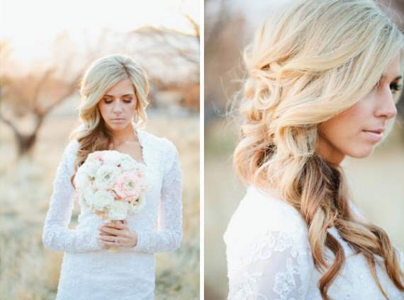 How to Wear Curly Long Hair Wedding Hairstyle