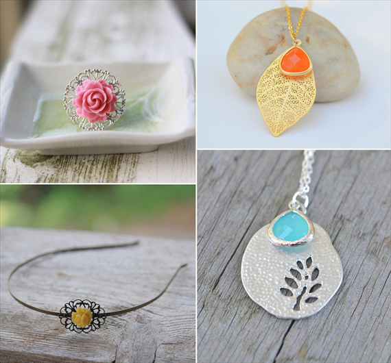 Handmade Jewelry (by Rustic Gem Jewelry via EmmalineBride.com) #handmade #wedding #jewelry