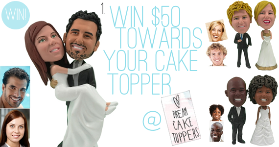 Holiday Giveaway at Emmaline Bride® - Day 2 - Dream Cake Toppers $50 Gift Certificate