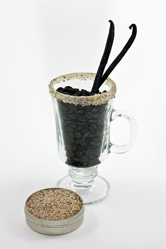 5 Foodie Wedding Favors: #4 Coffee Rimming Sugars + Salts (by Dell Cove Spices via EmmalineBride.com) #favors #handmade #wedding #foodie
