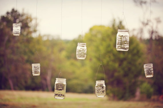 hanging mason jar lanterns