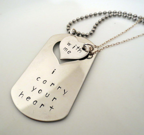 I Carry Your Heart e.e. cummings Inspired Jewelry