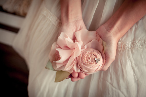 Vintage Wedding Bouquets (+ Accessories) by Autumn and Grace Bridal via EmmalineBride.com